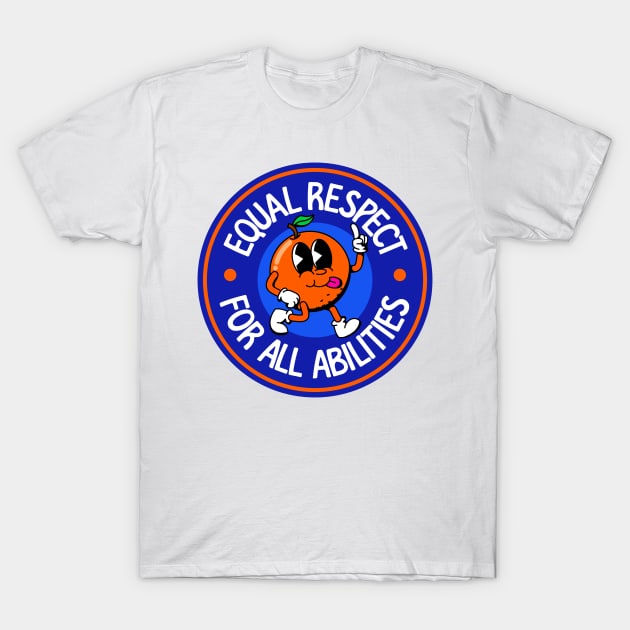 Equal Respect For All Abilities - Cute Orange T-Shirt by Football from the Left